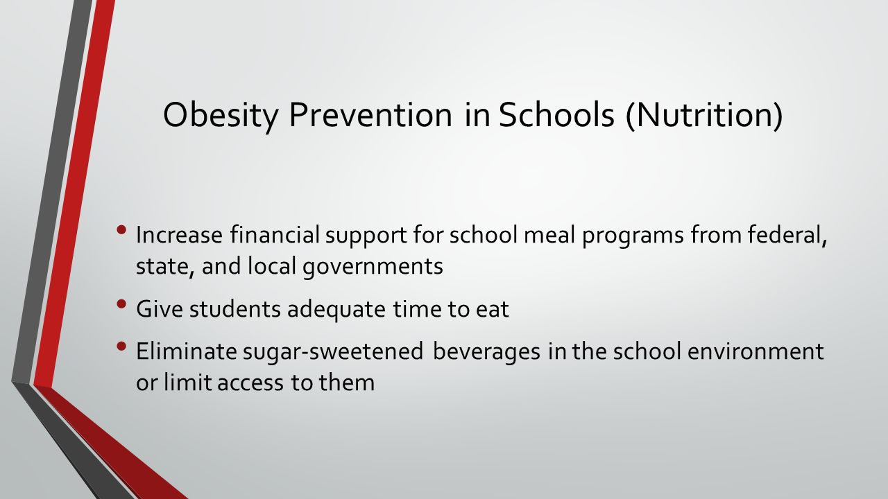 Obesity in schools
